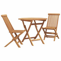 vidaXL Set da pranzo da giardino 2 pcs Marrone Legno massello di teak