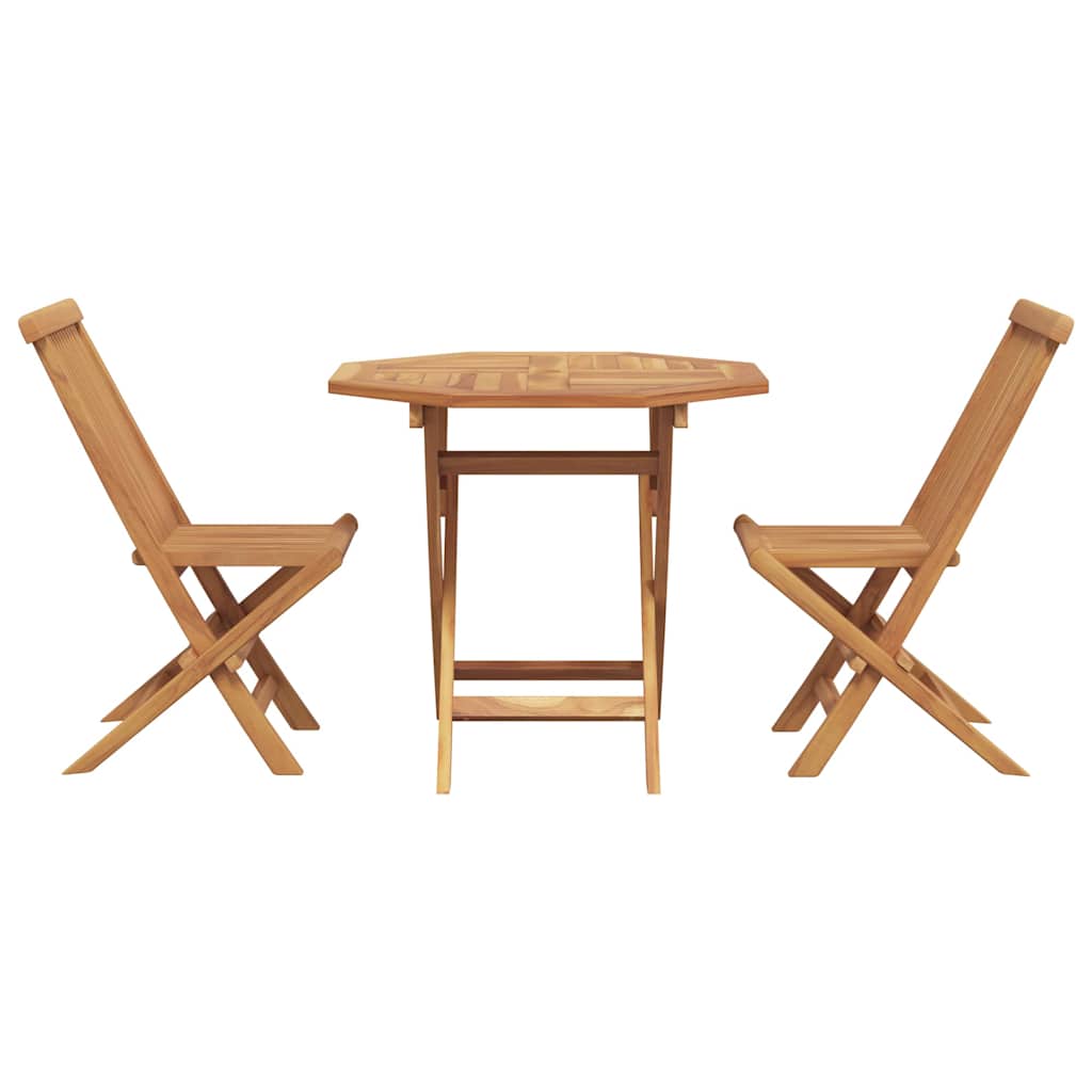 vidaXL Set da pranzo da giardino 2 pcs Marrone Legno massello di teak