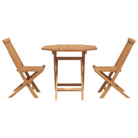 vidaXL Set da pranzo da giardino 2 pcs Marrone Legno massello di teak