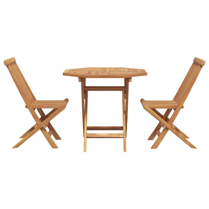 vidaXL Set da pranzo da giardino 2 pcs Marrone Legno massello di teak