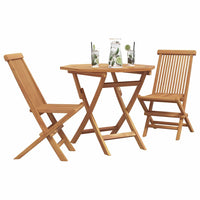vidaXL Set da pranzo da giardino 2 pcs Marrone Legno massello di teak