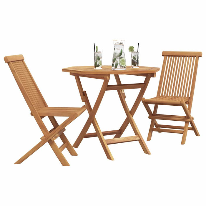 vidaXL Set da pranzo da giardino 2 pcs Marrone Legno massello di teak