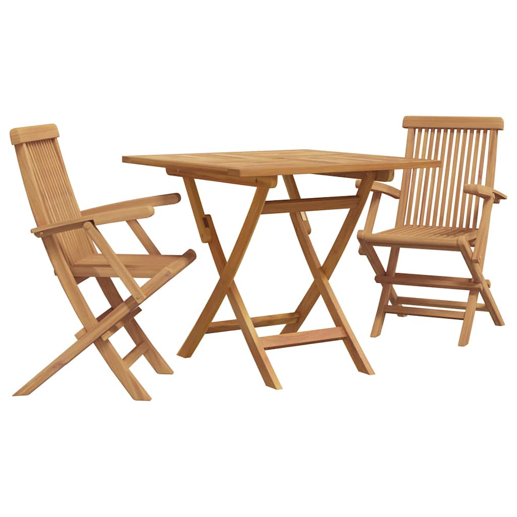 vidaXL Set da pranzo da giardino 2 pcs Marrone Legno massello di teak