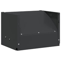 vidaXL Scatola per trappole per proiettili Nero 29 x 22 x 20 cm