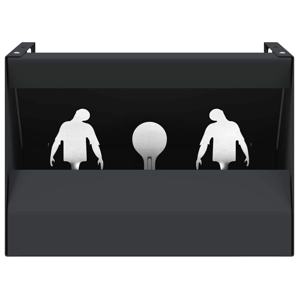 vidaXL Scatola per trappole per proiettili Nero 29 x 22 x 20 cm