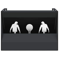 vidaXL Scatola per trappole per proiettili Nero 29 x 22 x 20 cm
