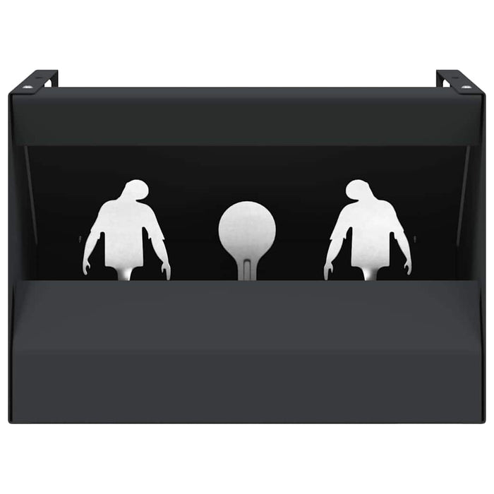 vidaXL Scatola per trappole per proiettili Nero 29 x 22 x 20 cm