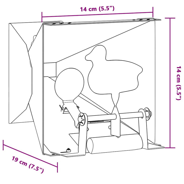 Trappola per pallini Verde 14 x 14 x 19 cm Acciaio 42013599
