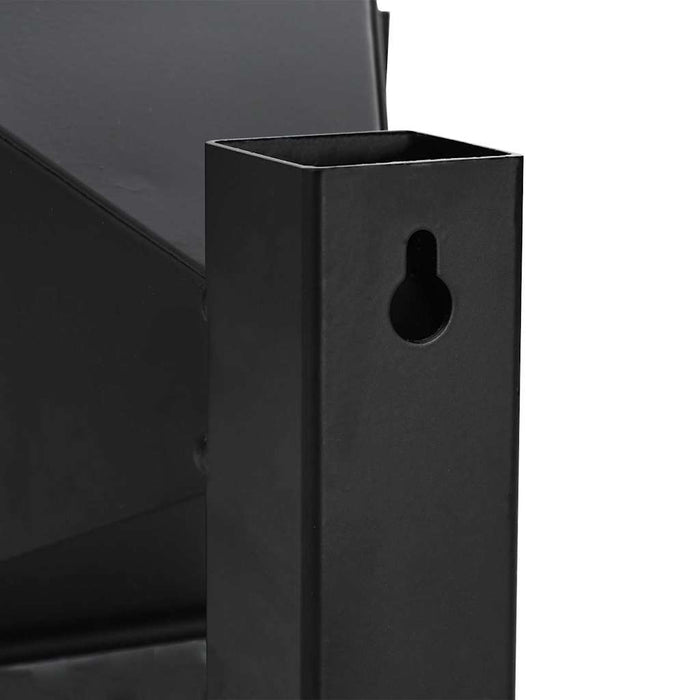 vidaXL Trappola per pallini Nero 17 x 17 cm Acciaio