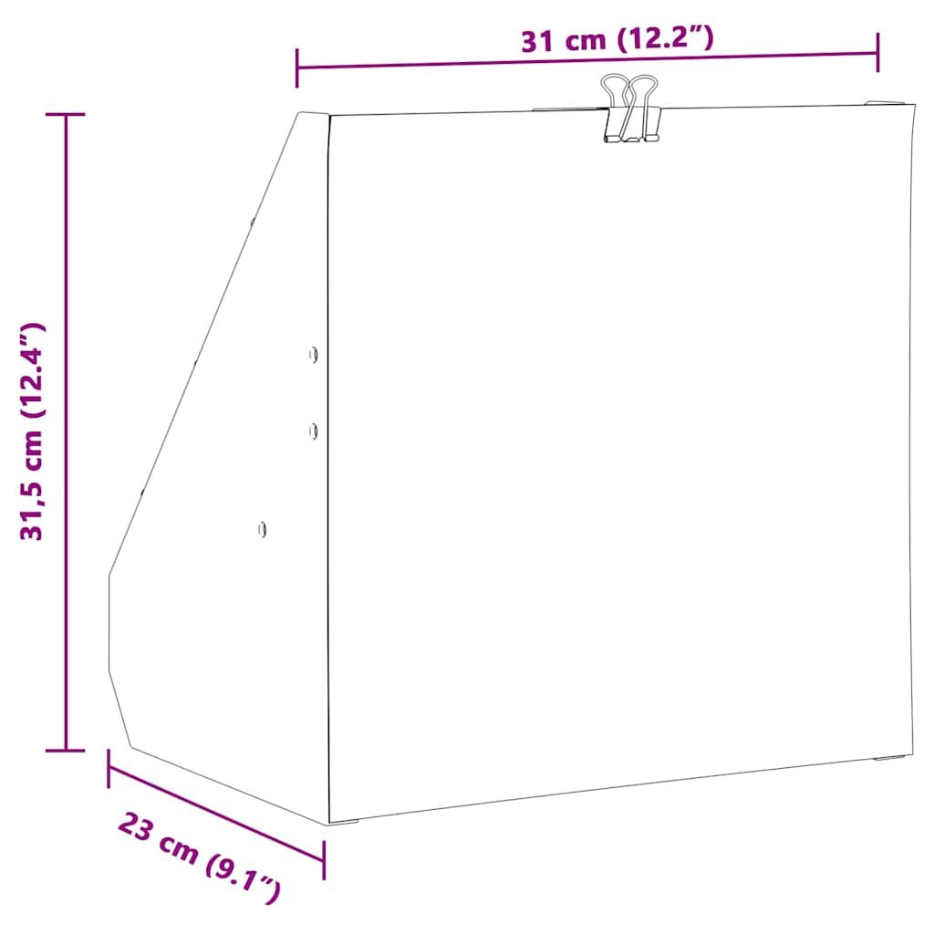 vidaXL Trappola per pallini Nero 31 x 23 x 31.5 cm Acciaio