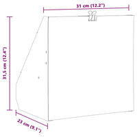 vidaXL Trappola per pallini Nero 31 x 23 x 31.5 cm Acciaio