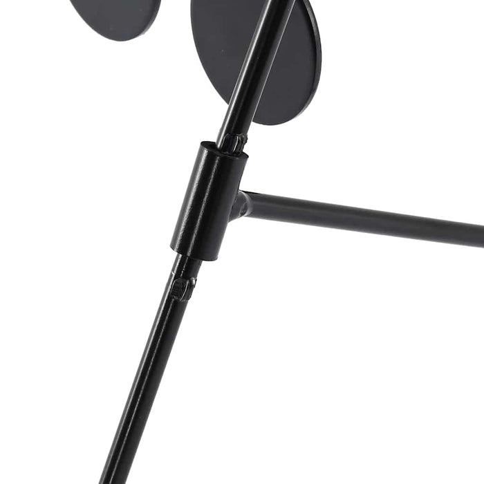 vidaXL Bersaglio che si ripristina Nero 38 x 20.5 x 33 cm Acciaio