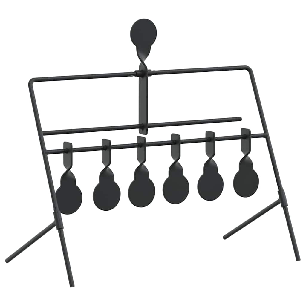 Bersaglio che si ripristina Nero 38 x 20.5 x 33 cm Acciaio 42013604