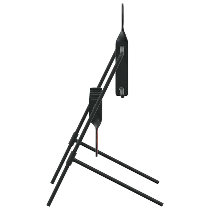 vidaXL Bersaglio che si ripristina Nero 38 x 20.5 x 33 cm Acciaio