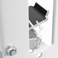 vidaXL Bersaglio da biathlon abbattibile a 3 fori con corda di ripristino