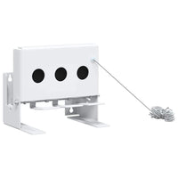 vidaXL Bersaglio da biathlon abbattibile a 3 fori con corda di ripristino