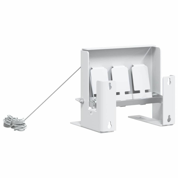 vidaXL Bersaglio da biathlon abbattibile a 3 fori con corda di ripristino