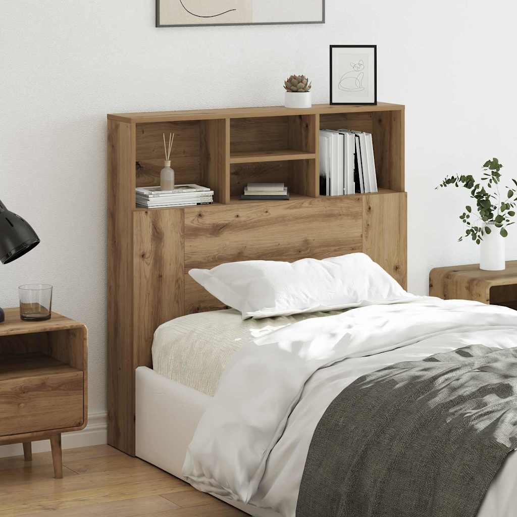 vidaXL Testata del letto rovere artigianale Legno Ingenerizzato