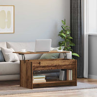 vidaXL Tavolino da salotto Legno vecchio 102 x 50 x 52.5 cm