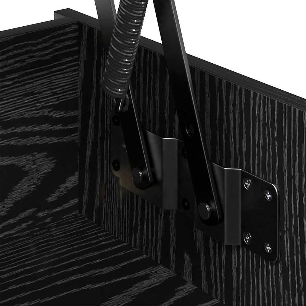 vidaXL Tavolino da salotto Rovere nero 102 x 50 x 52.5 cm