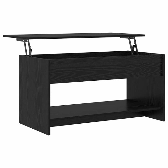 vidaXL Tavolino da salotto Rovere nero 102 x 50 x 52.5 cm