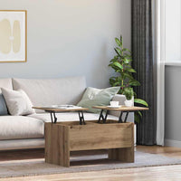 vidaXL Tavolino da salotto rovere artigianale 80 x 50,5 x 42,5 cm