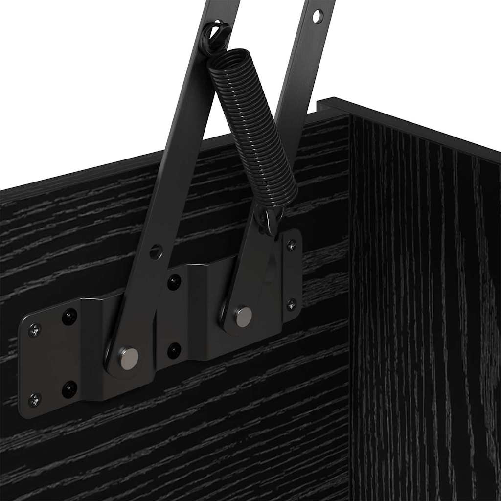 vidaXL Tavolino da salotto Rovere nero 80 x 50,5 x 42,5 cm