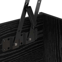 vidaXL Tavolino da salotto Rovere nero 80 x 50,5 x 42,5 cm