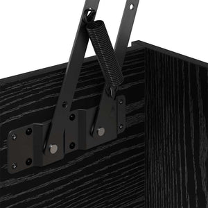 vidaXL Tavolino da salotto Rovere nero 80 x 50,5 x 42,5 cm