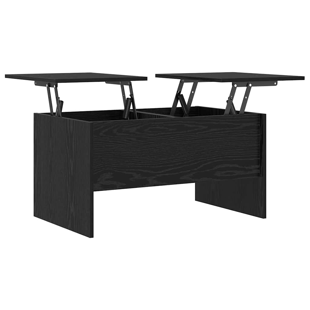 vidaXL Tavolino da salotto Rovere nero 80 x 50,5 x 42,5 cm