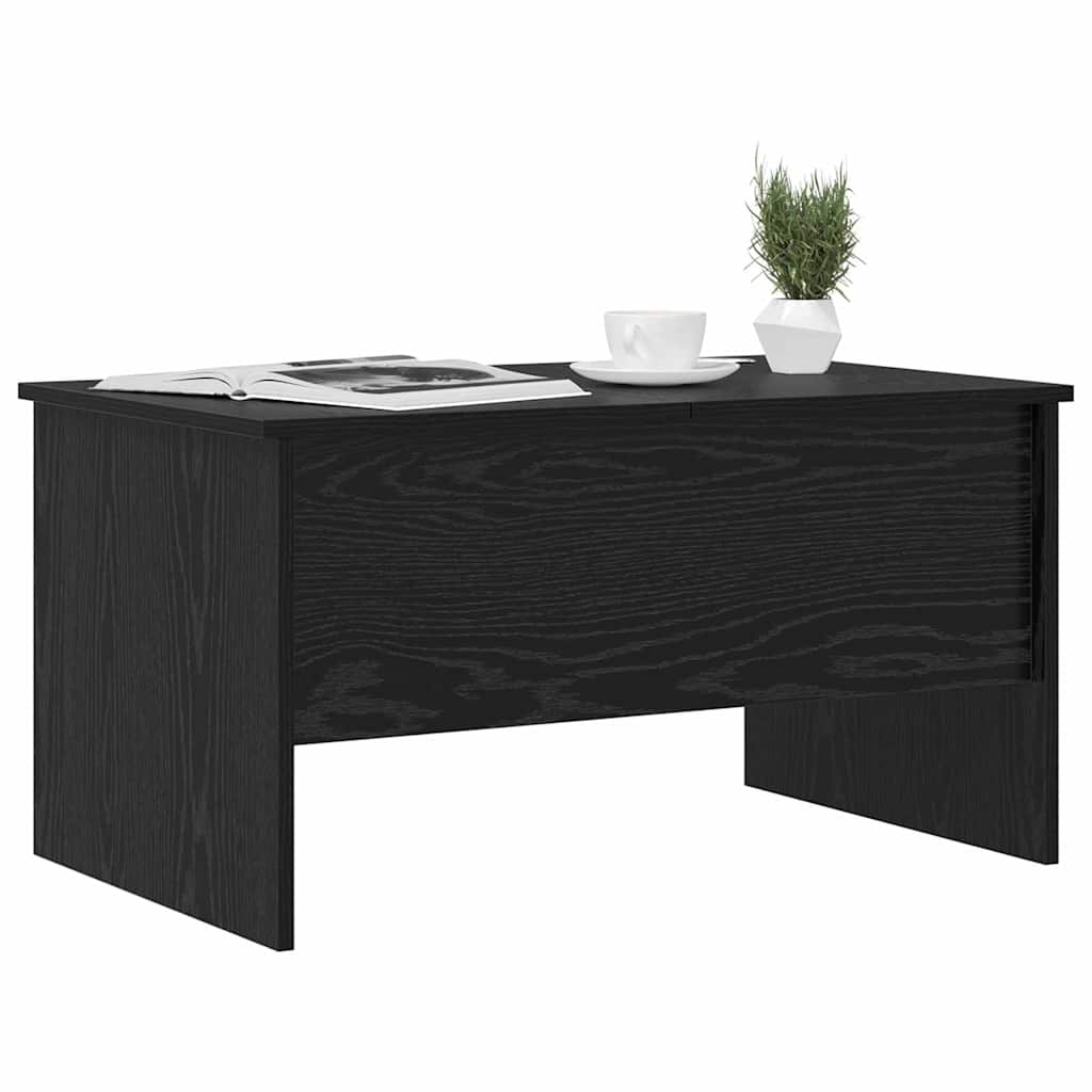 vidaXL Tavolino da salotto Rovere nero 80 x 50,5 x 42,5 cm