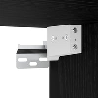 Mobiletto per specchio Rovere nero 91 x 15 x 76.5 cm 879458