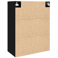 vidaXL Armadio pensile Rovere nero 69.5 x 34 x 90 cm Legno multistrato