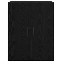 vidaXL Armadio pensile Rovere nero 69.5 x 34 x 90 cm Legno multistrato