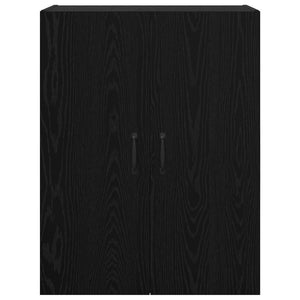 vidaXL Armadio pensile Rovere nero 69.5 x 34 x 90 cm Legno multistrato