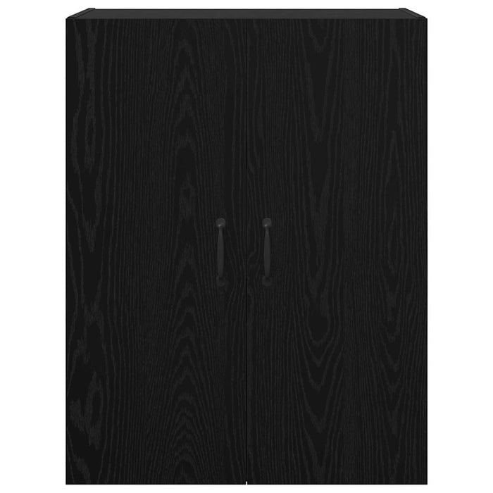 vidaXL Armadio pensile Rovere nero 69.5 x 34 x 90 cm Legno multistrato