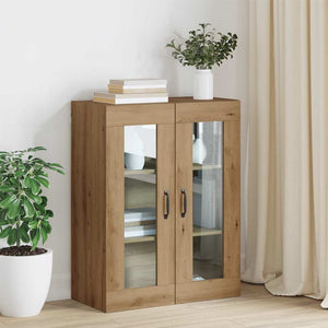 vidaXL Mobiletto da parete appeso Marrone 69.5 x 34 x 90 cm