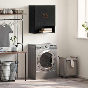 Armadietto a muro Rovere nero 60 x 31 x 70 cm Legno multistrato 879533