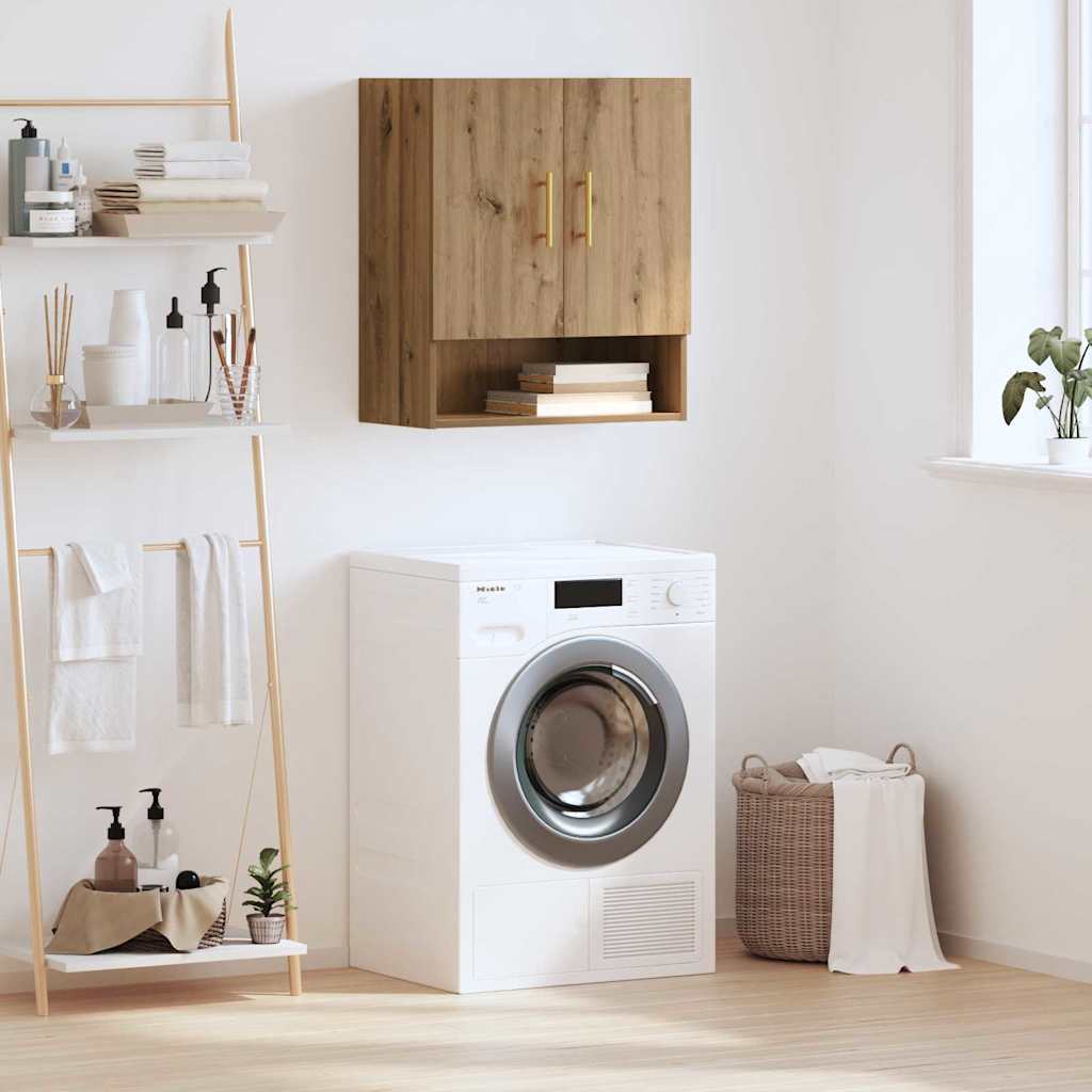 Armadietto a muro rovere artigianale 60 x 31 x 70 cm 879535