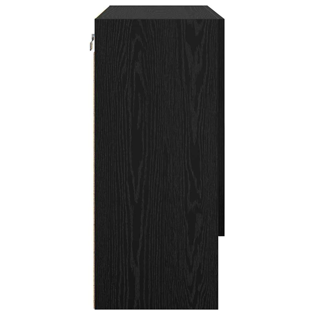 Armadietto a muro Rovere nero 60 x 31 x 70 cm Legno multistrato 879536