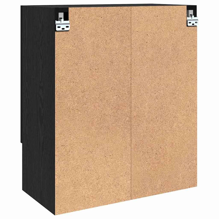 Armadietto a muro Rovere nero 60 x 31 x 70 cm Legno multistrato 879539