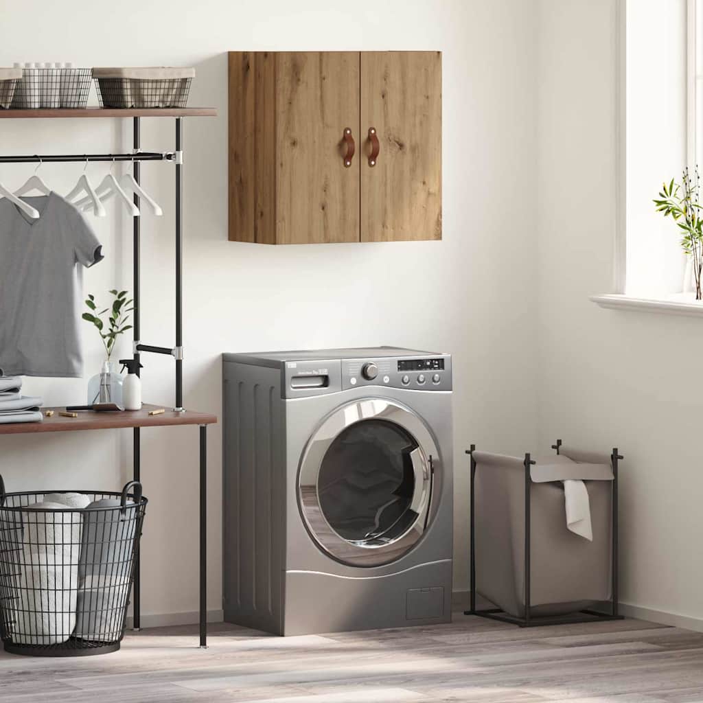 Armadietto a muro rovere artigianale 60 x 31 x 60 cm 879547