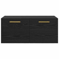 Armadietto a muro Rovere nero 80 x 36.5 x 35 cm 879557