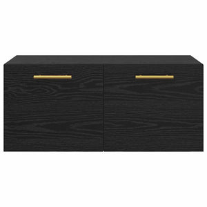 Armadietto a muro Rovere nero 80 x 36.5 x 35 cm 879557