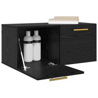 Armadietto a muro Rovere nero 80 x 36.5 x 35 cm 879557