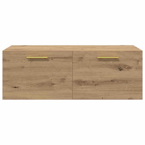 Armadietto a muro rovere artigianale 100 x 36.5 x 35 cm 879565