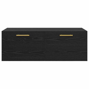 Armadietto a muro Rovere nero 100 x 36.5 x 35 cm 879566