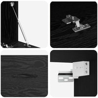 Armadietto a muro Rovere nero 100 x 36.5 x 35 cm 879569