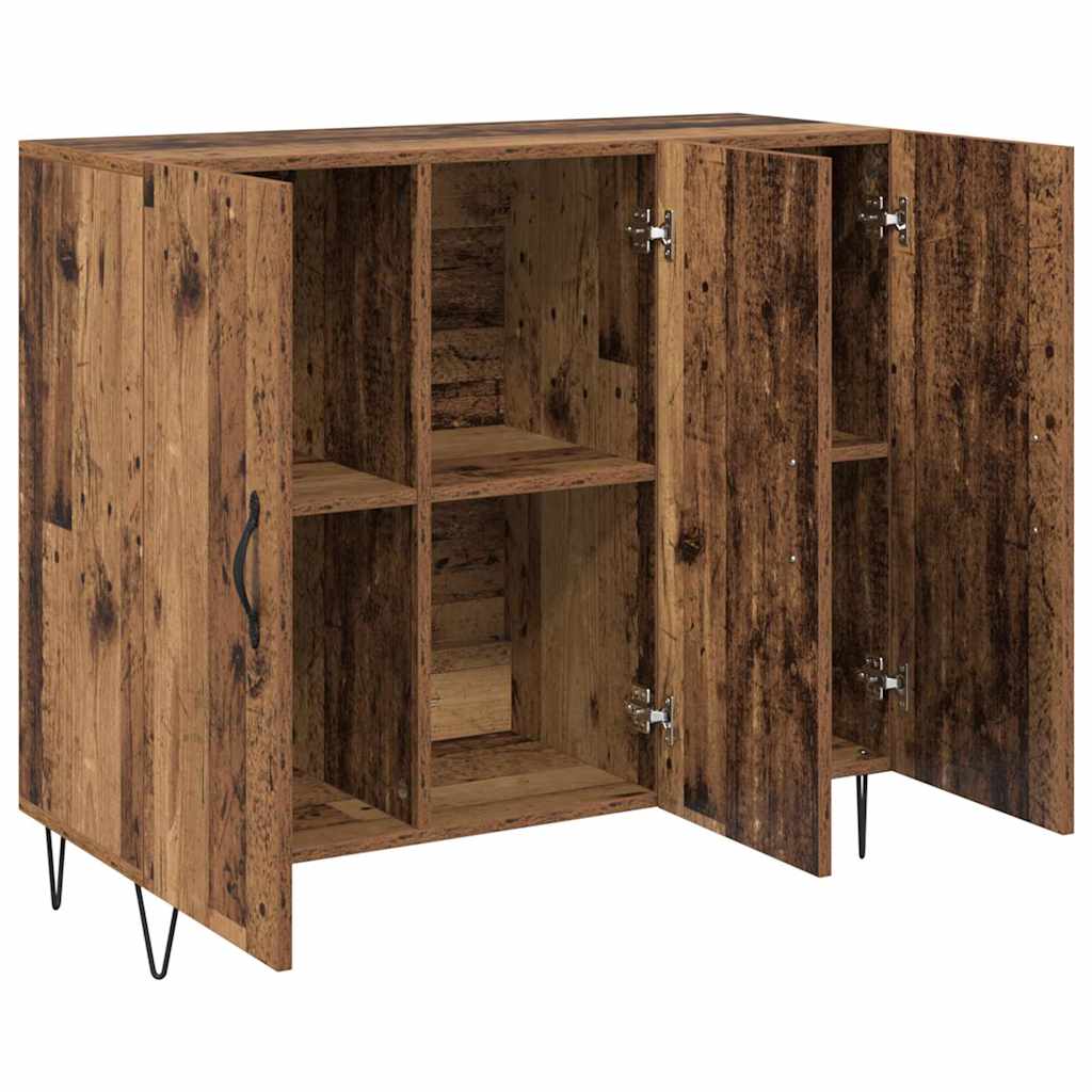 Credenza-Buffet-Armadio da cucina Legno vecchio 90 x 32,5 x 80 cm Legno multistrato