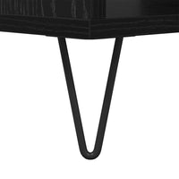 Tavolino da salotto Rovere nero 60 x 50 x 40 cm 879611